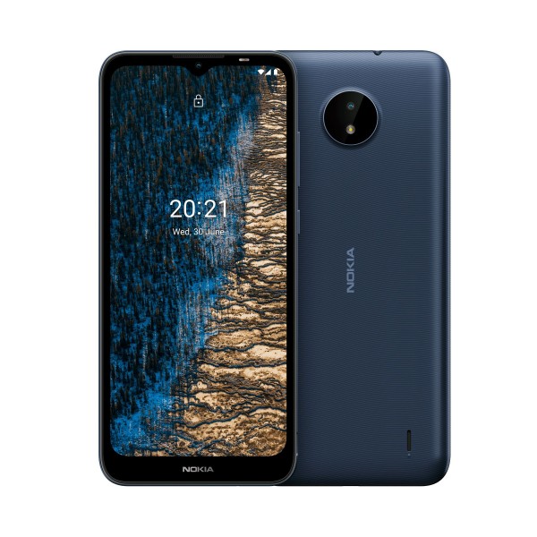 Nokia c20 azul oscuro/móvil 4g/dual sim/ 6.5'' hd+/ 8-core 1.6ghz/ 32gb/2gb ram/cam 5mp + 5mp